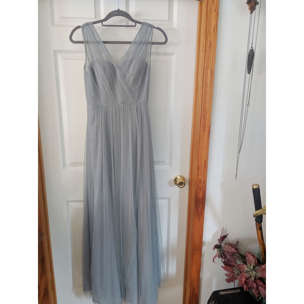 Watters French Blue Tulle Bridesmaids Dress